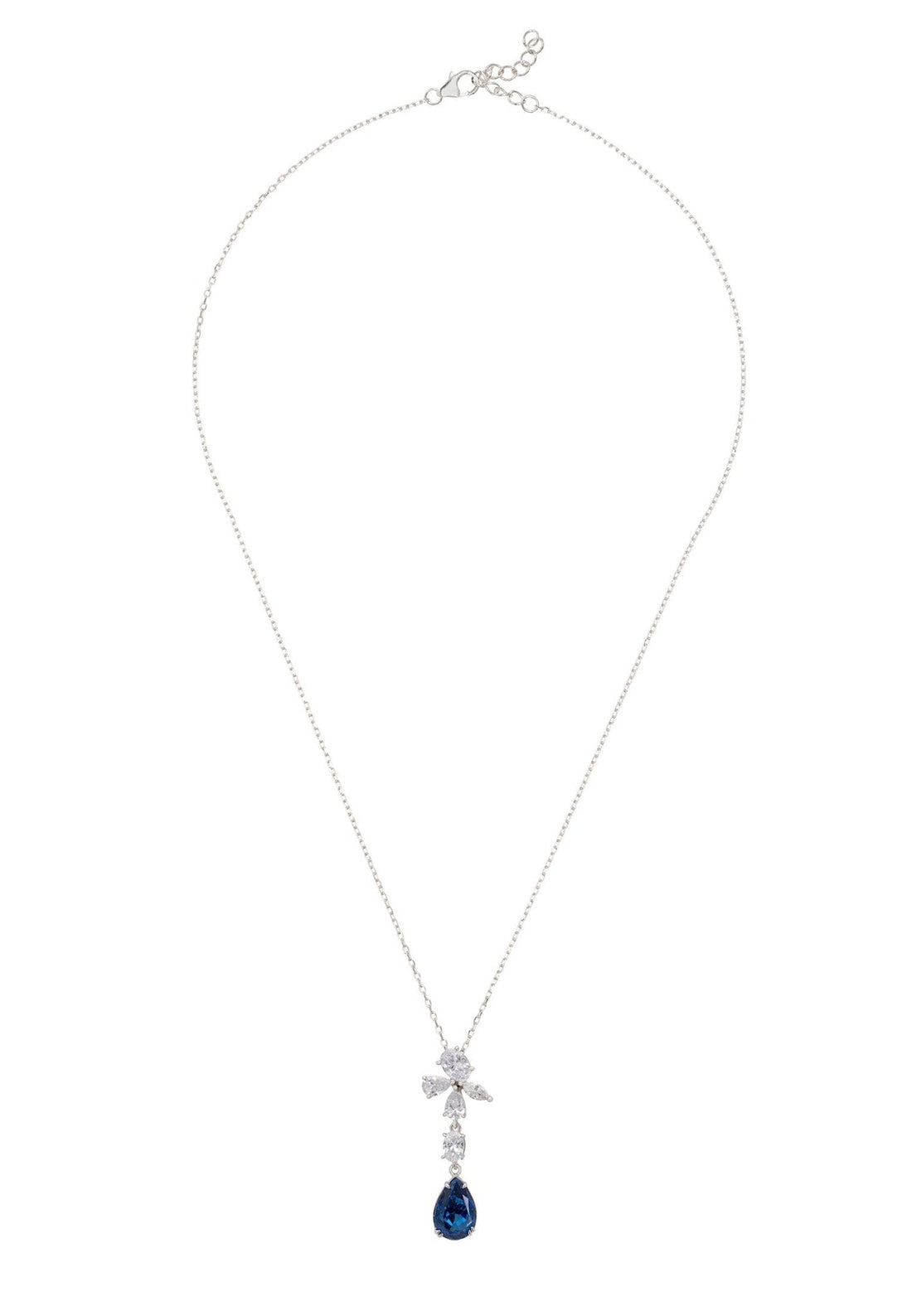 Isabella Pendant Necklace Silver Tanzanite