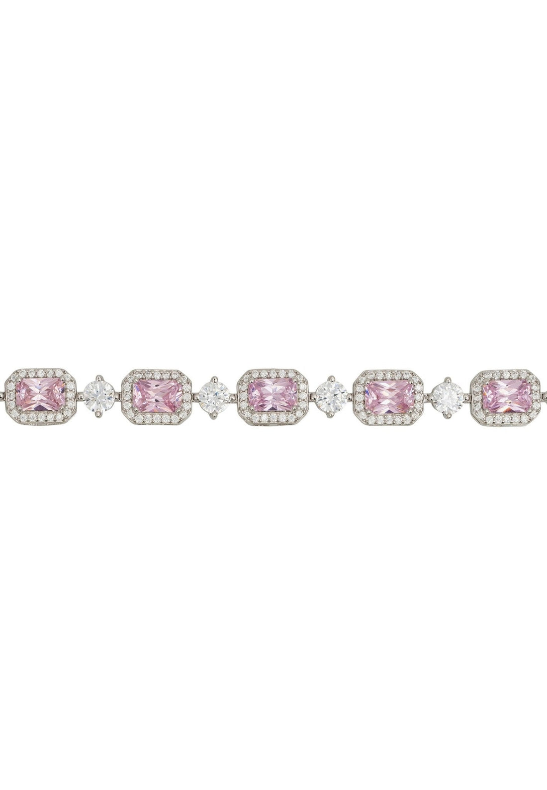 Elena Gemstone Bracelet Morganite Silver