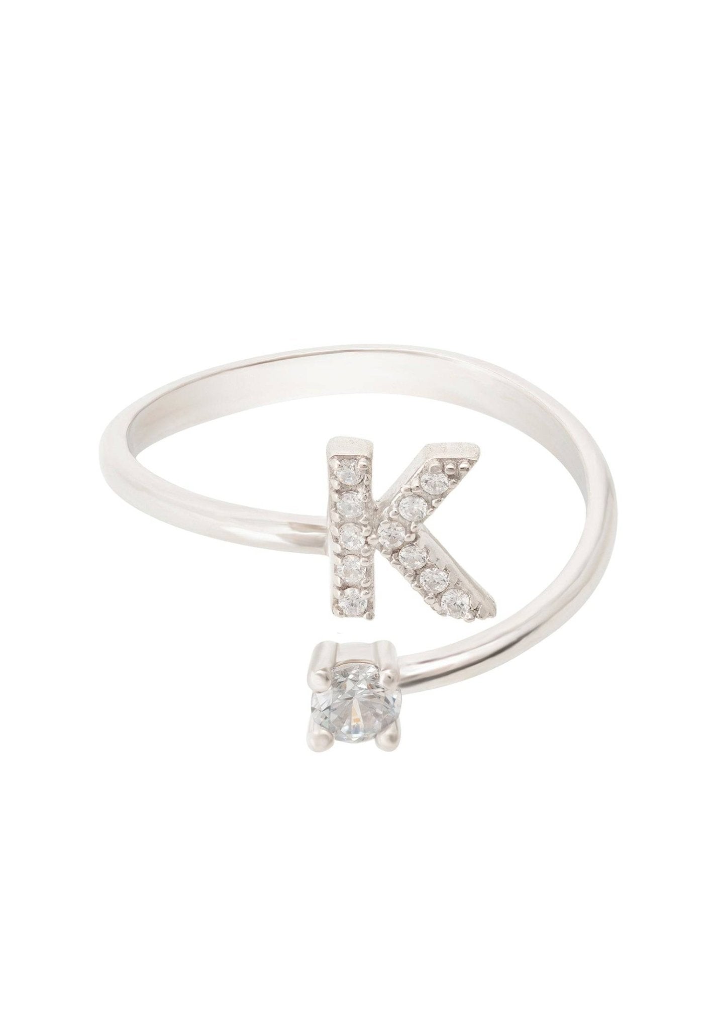 Initial Ring Silver K