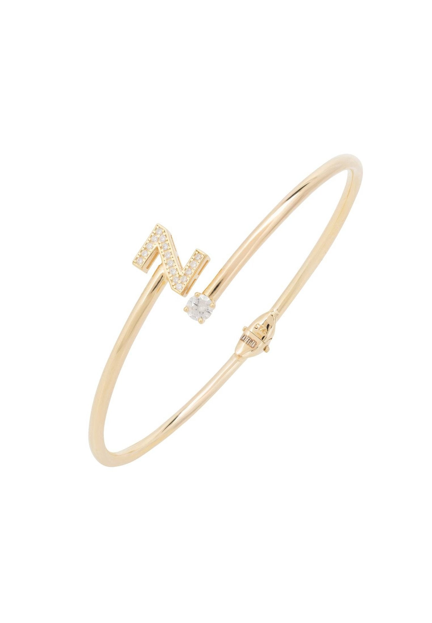 Initial Bangle Gold Z