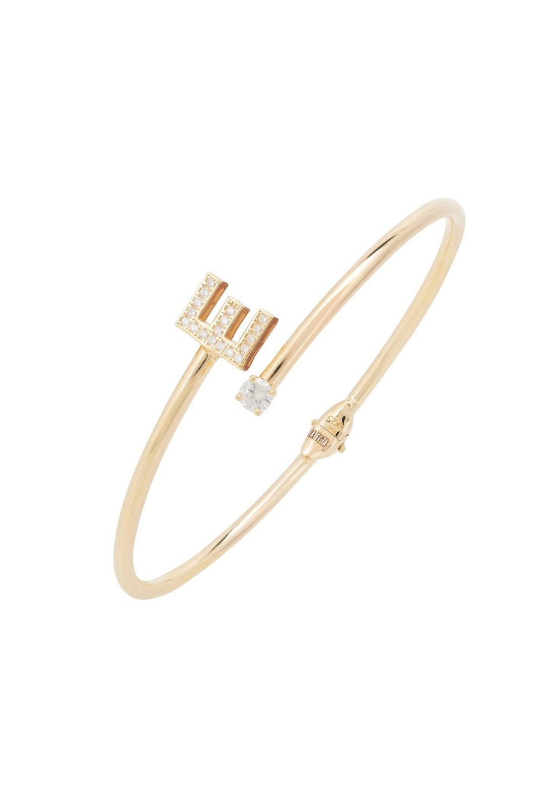 Initial Bangle Gold E