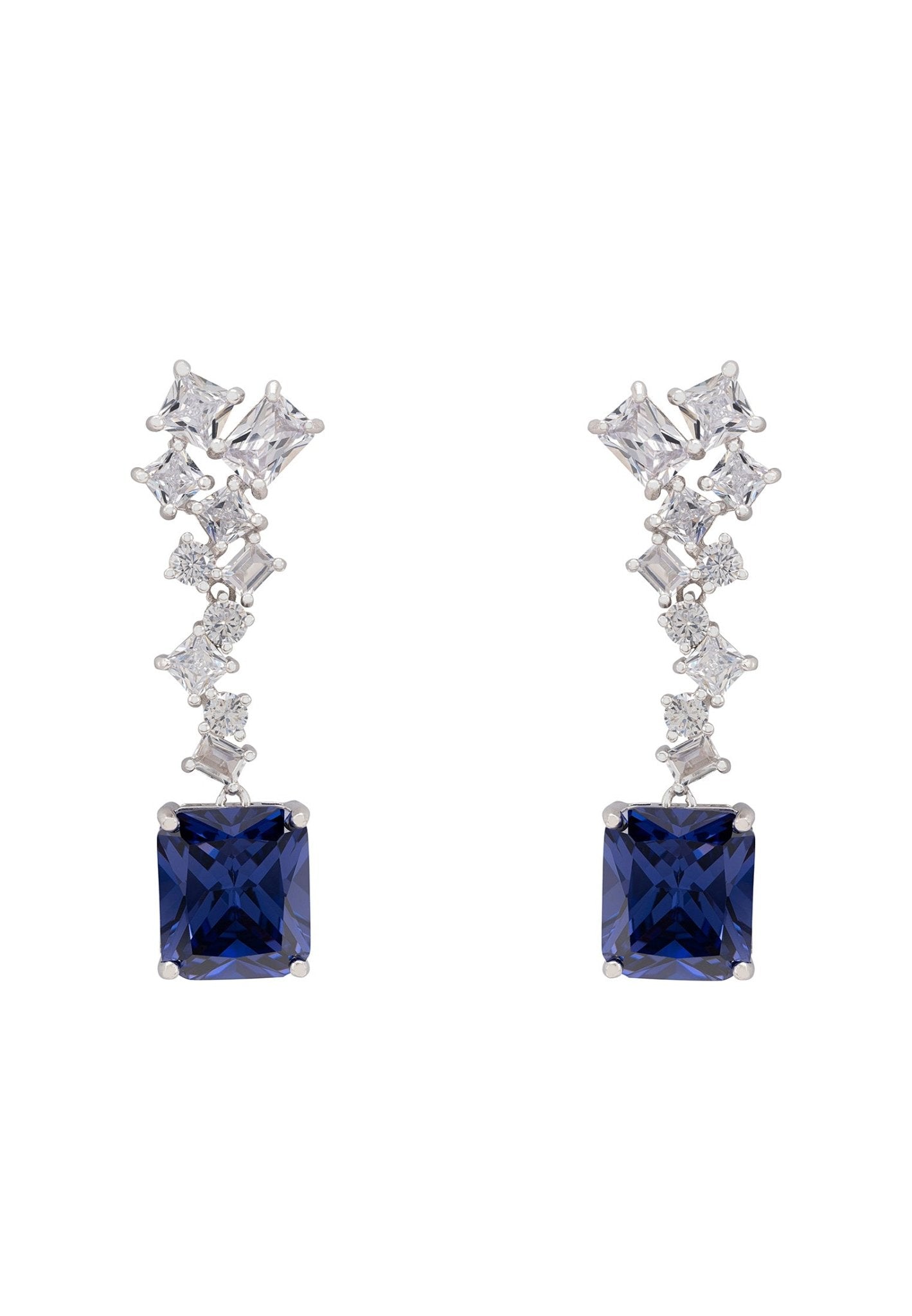 Diana Tanzanite Drop Earrings Silver