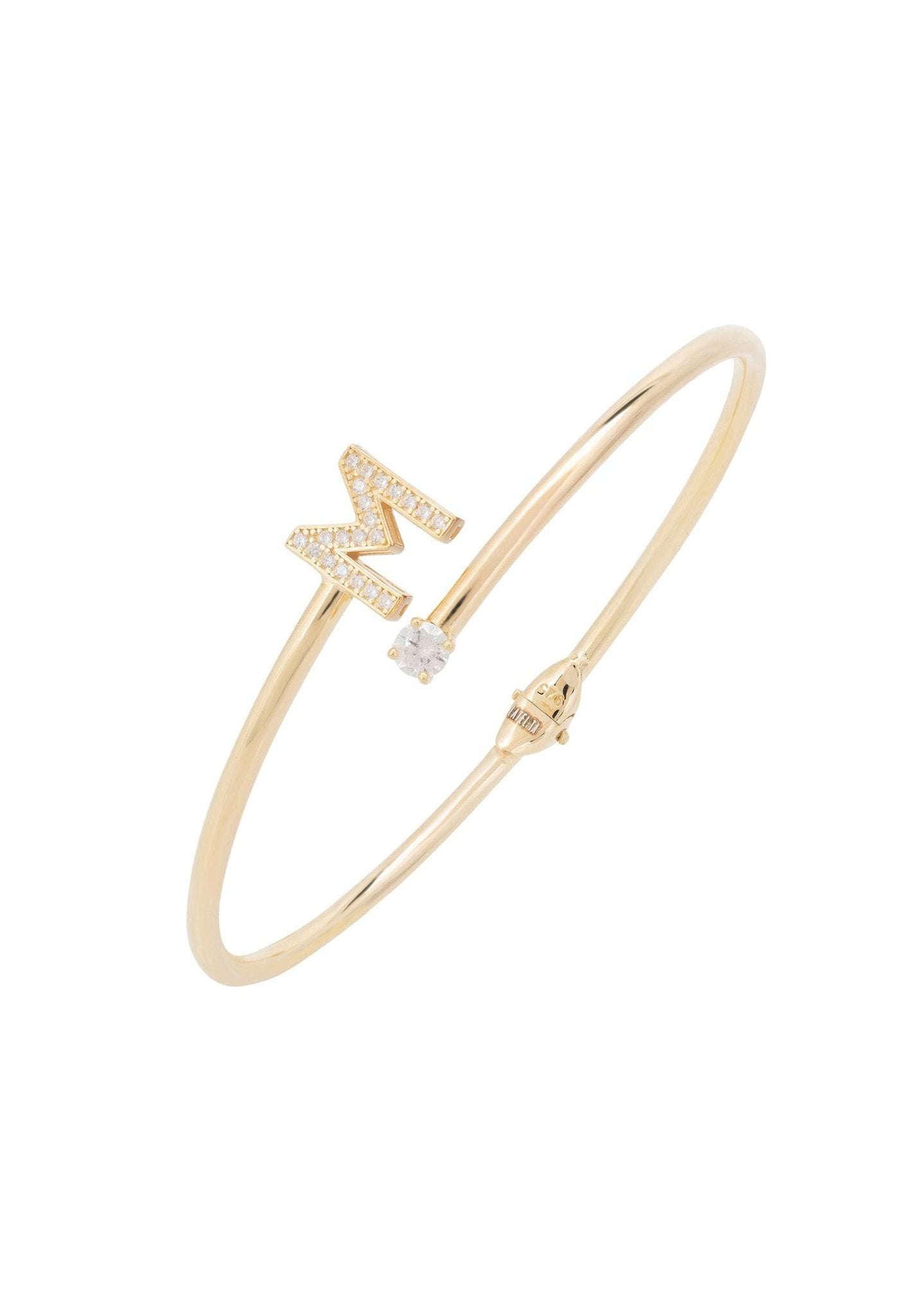 Initial Bangle Gold M