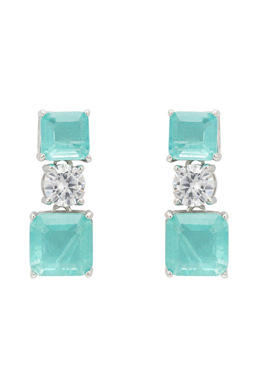 Penelope Drop Earrings Paraiba Tourmaline Silver