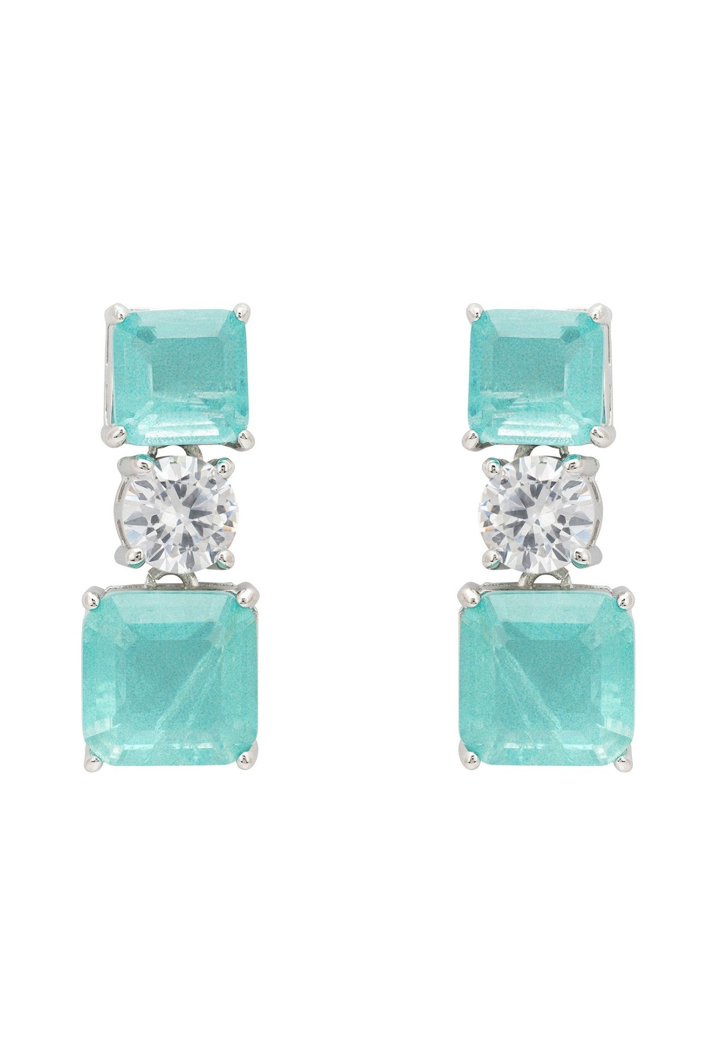 Penelope Drop Earrings Paraiba Tourmaline Silver