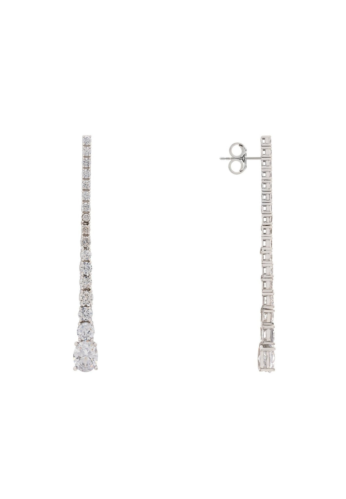 Hollywood Drop Earrings Silver