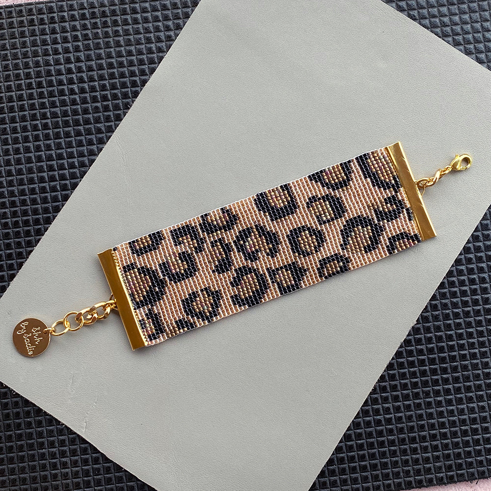 Leopard Print Cuff Bracelet