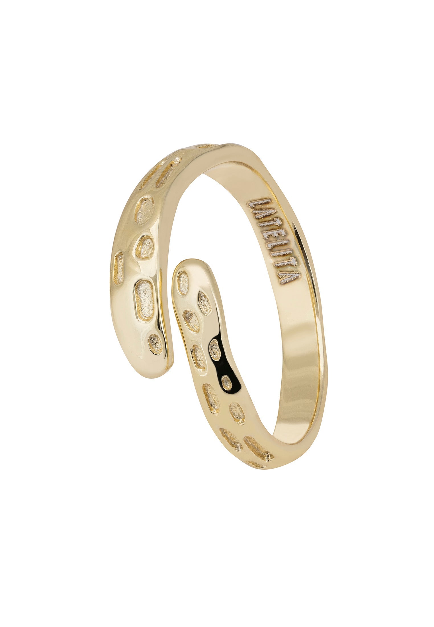 Natures Embrace Band Ring Gold