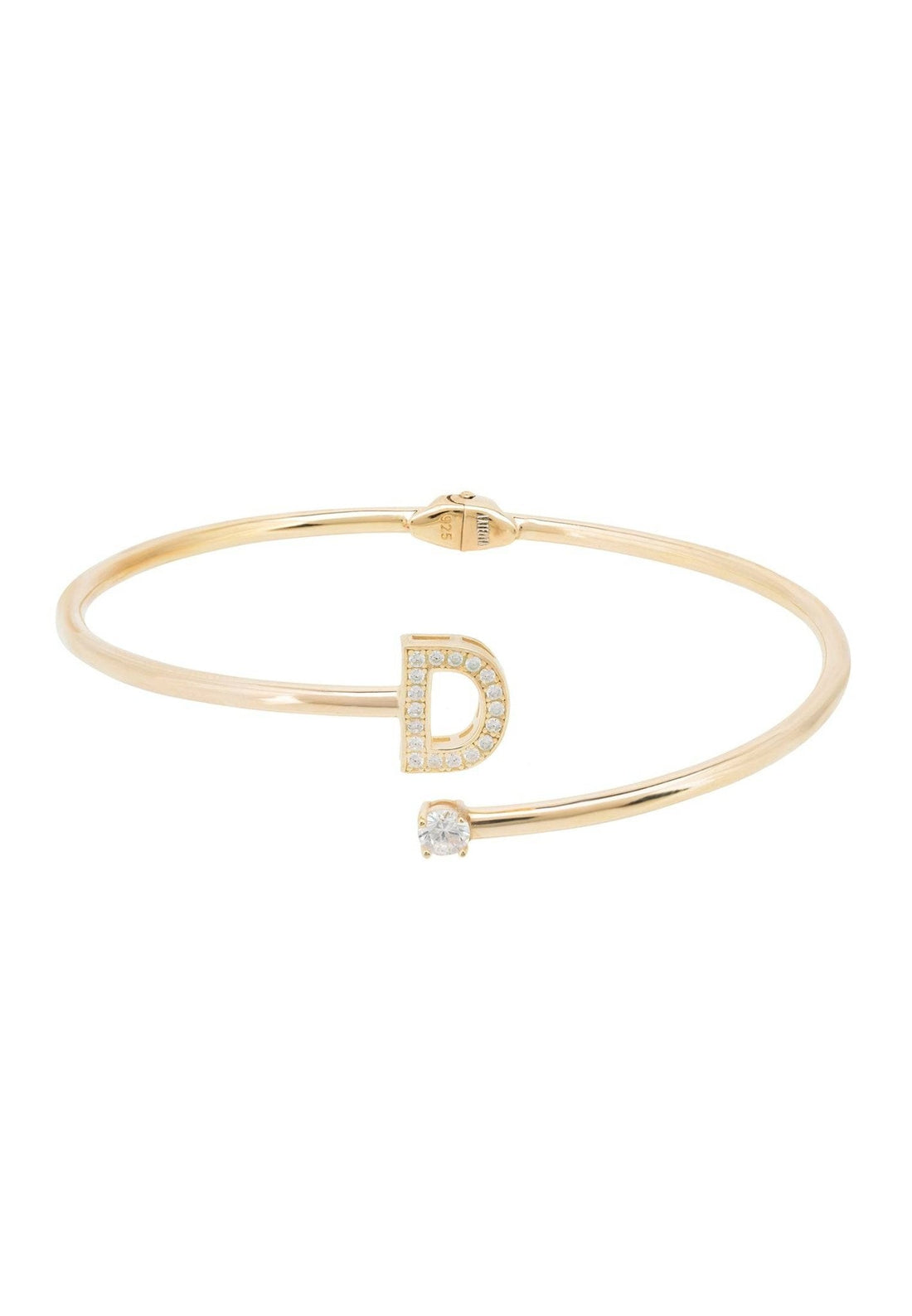 Initial Bangle Gold D