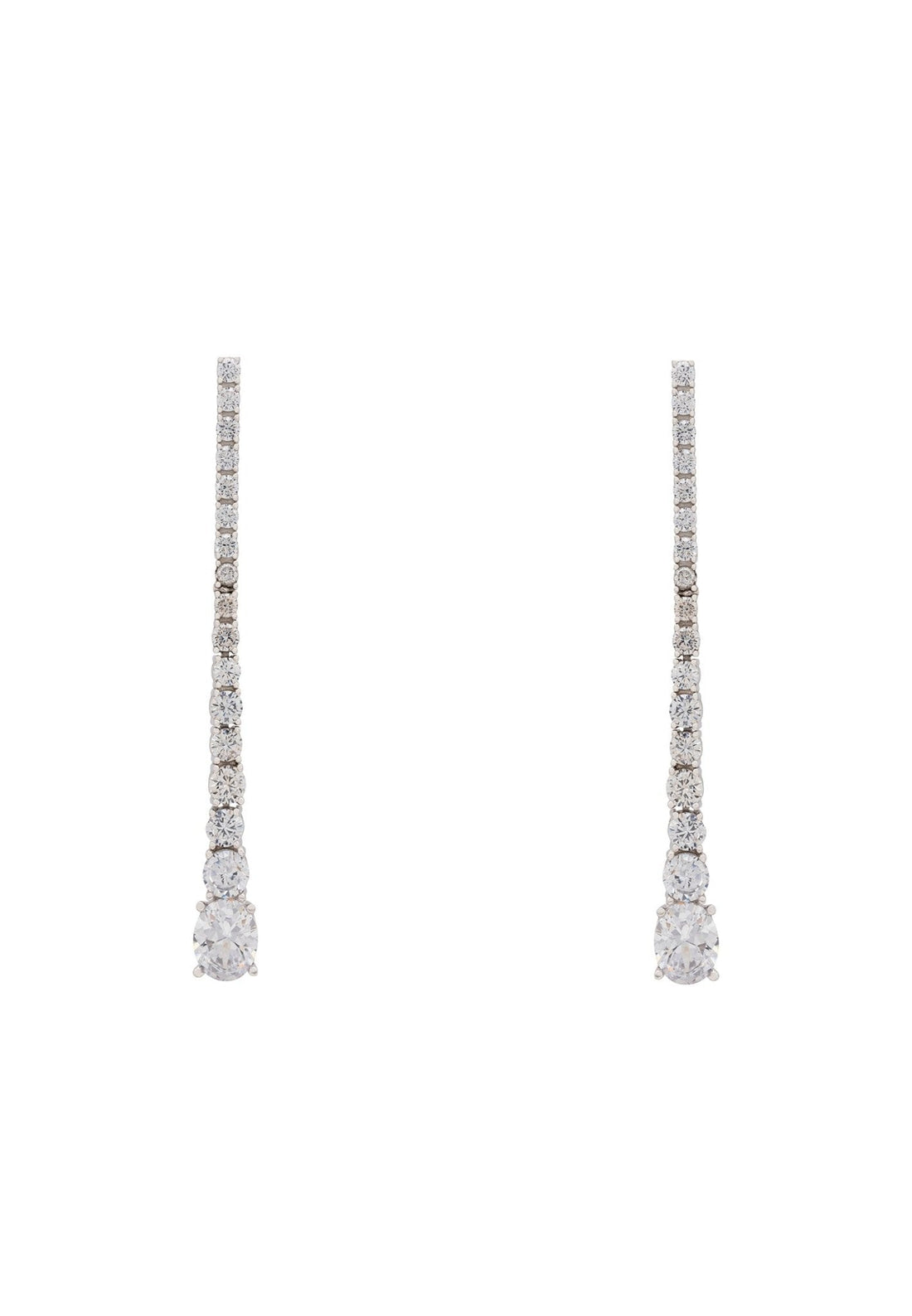 Hollywood Drop Earrings Silver