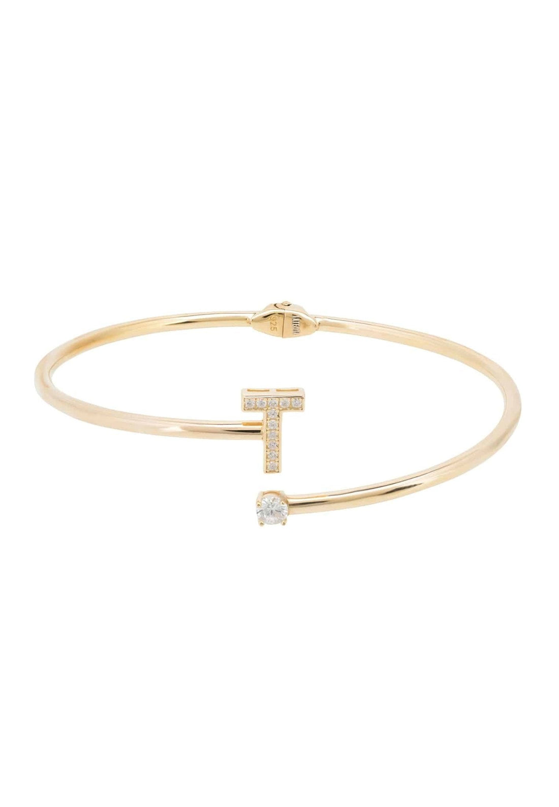 Initial Bangle Gold T