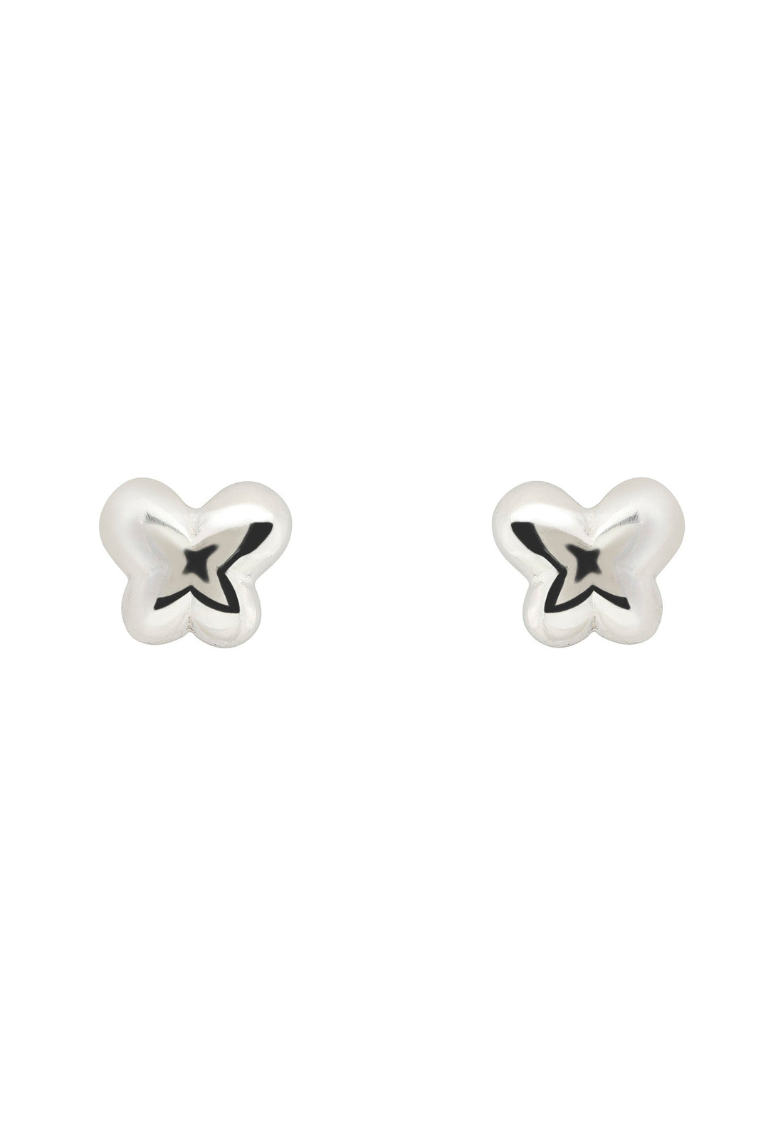 Butterfly Mini Stud Earrings Silver