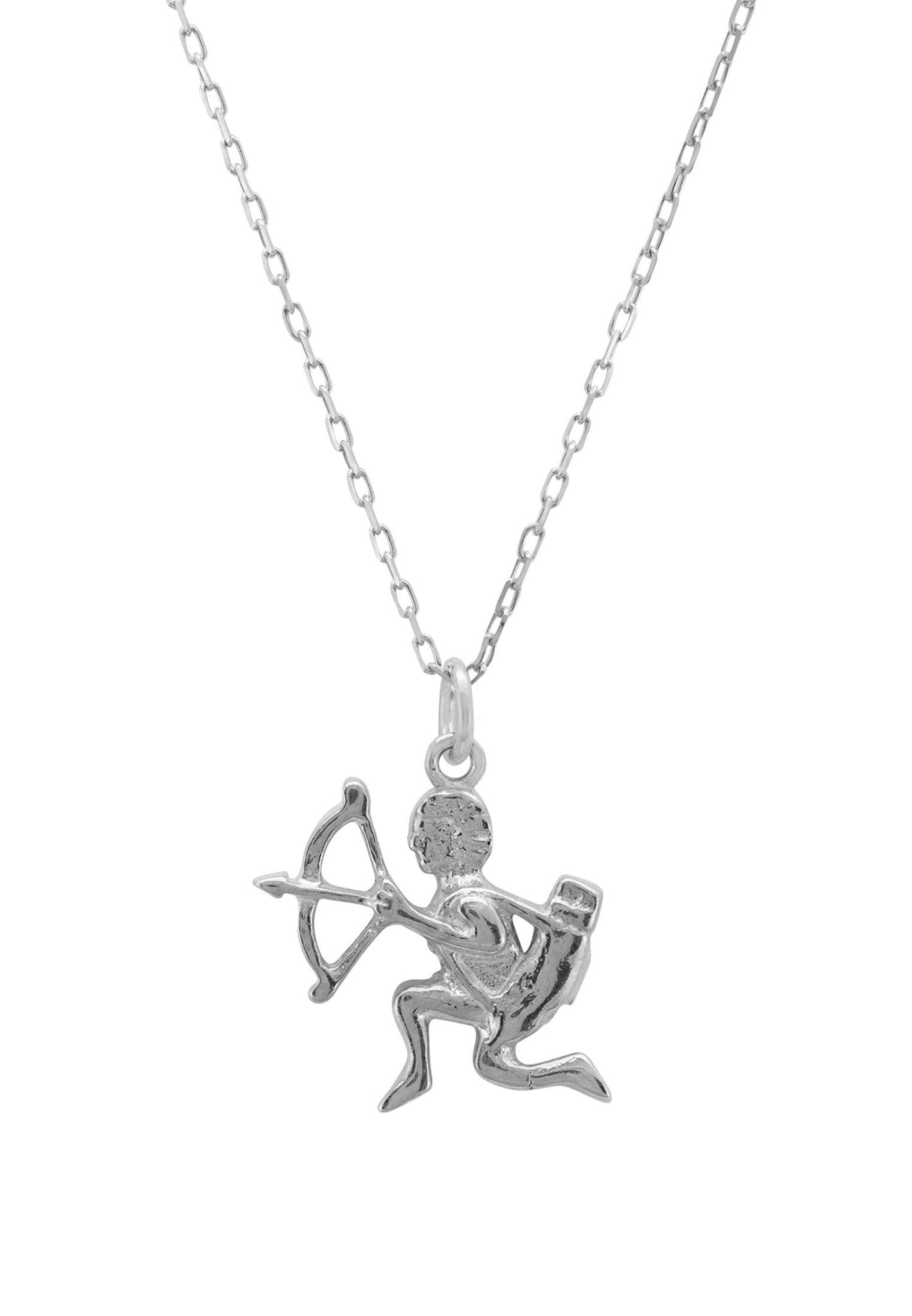 Zodiac Star Sign Necklace Silver Sagittarius