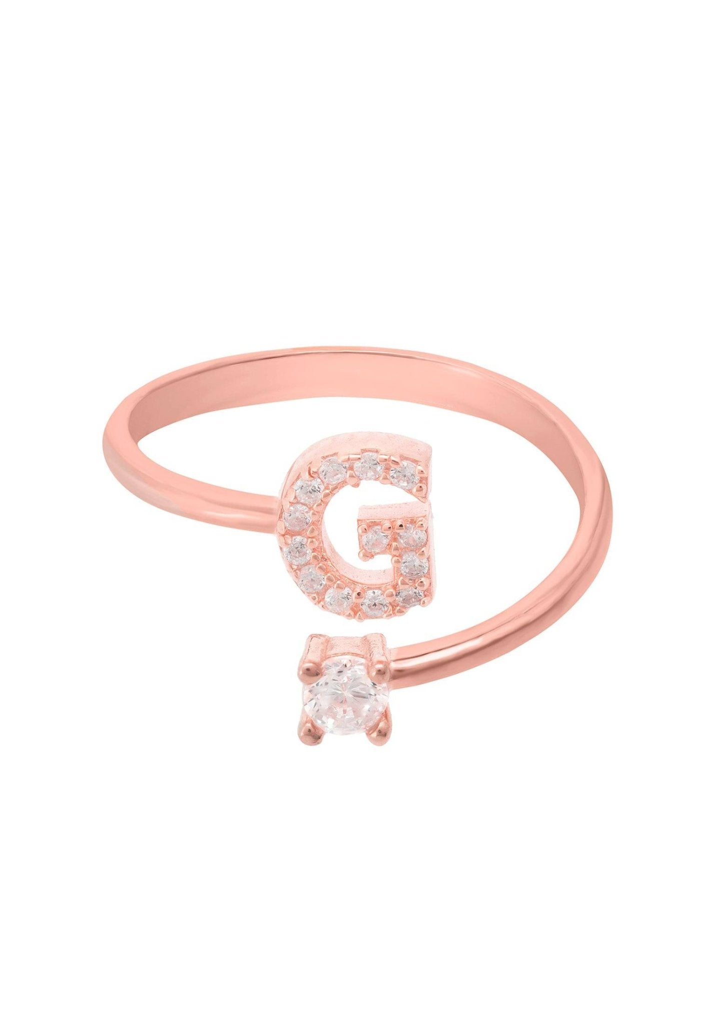 Initial Ring Rosegold G