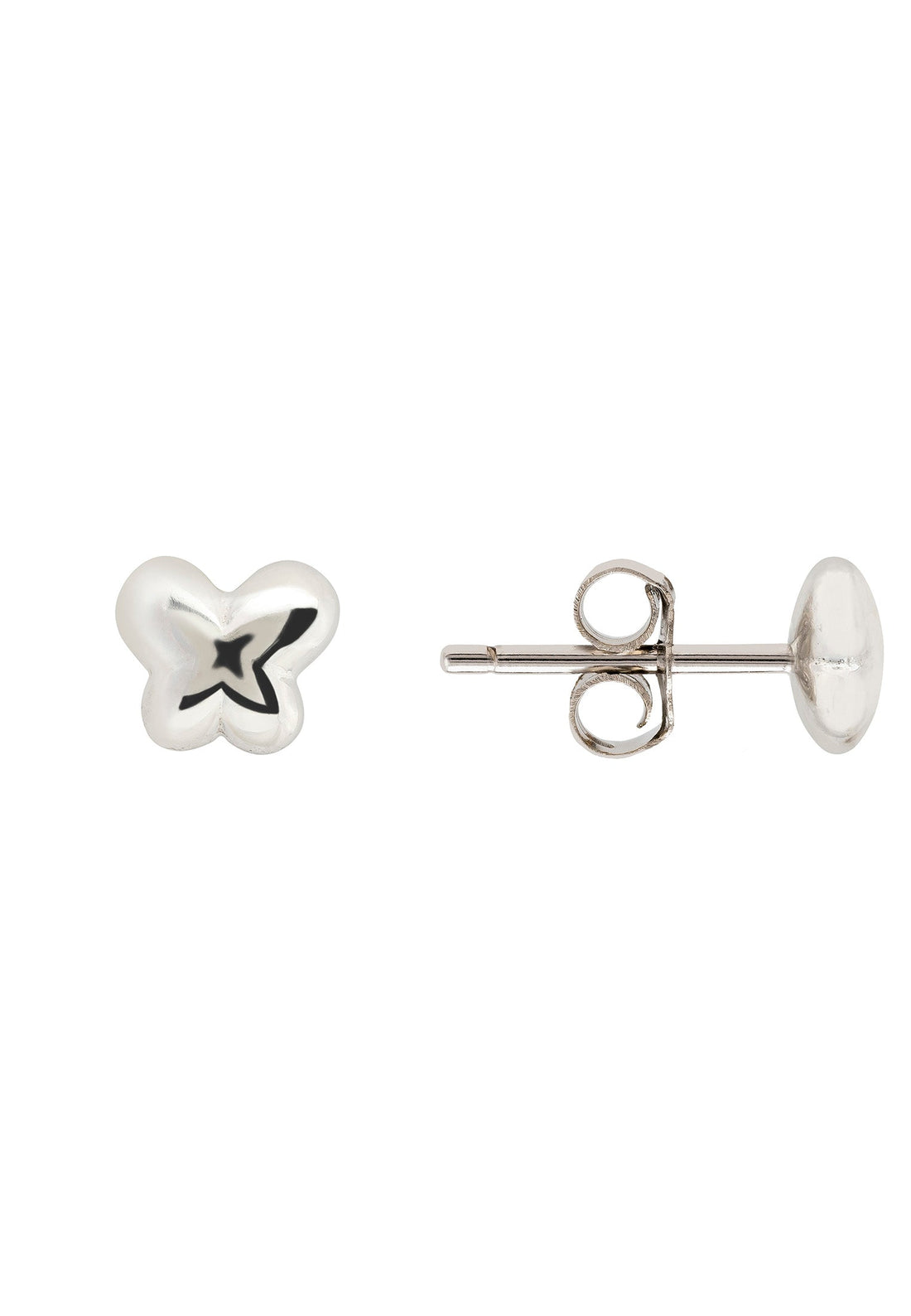 Butterfly Mini Stud Earrings Silver