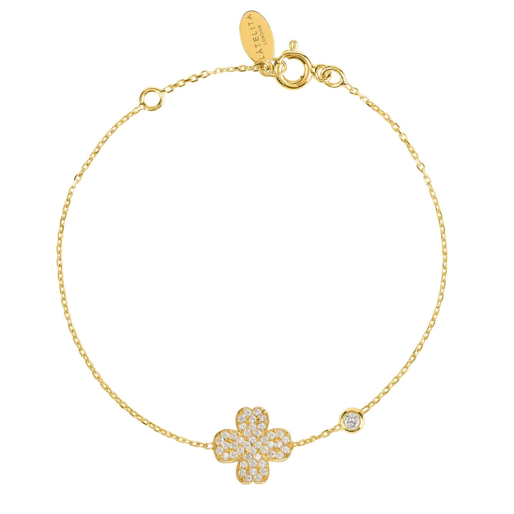 Lucky Four Leaf Clover Bracelet