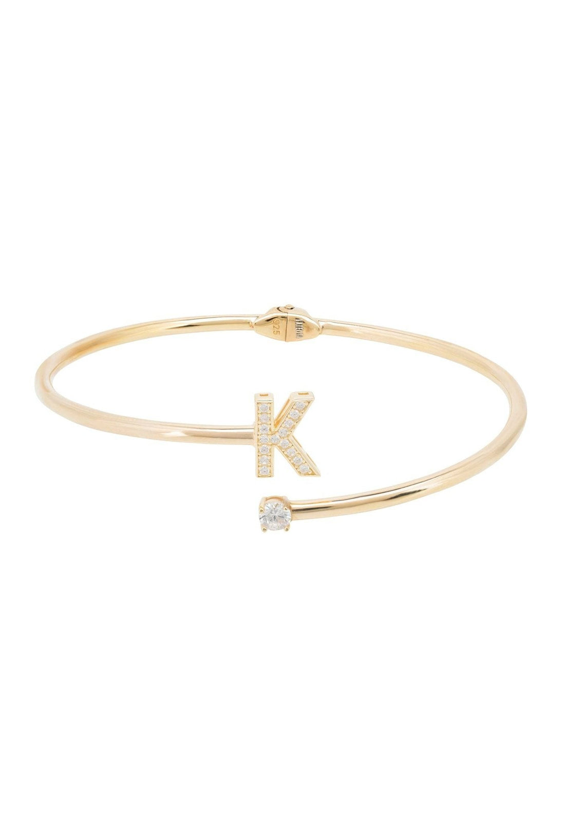 Initial Bangle Gold K