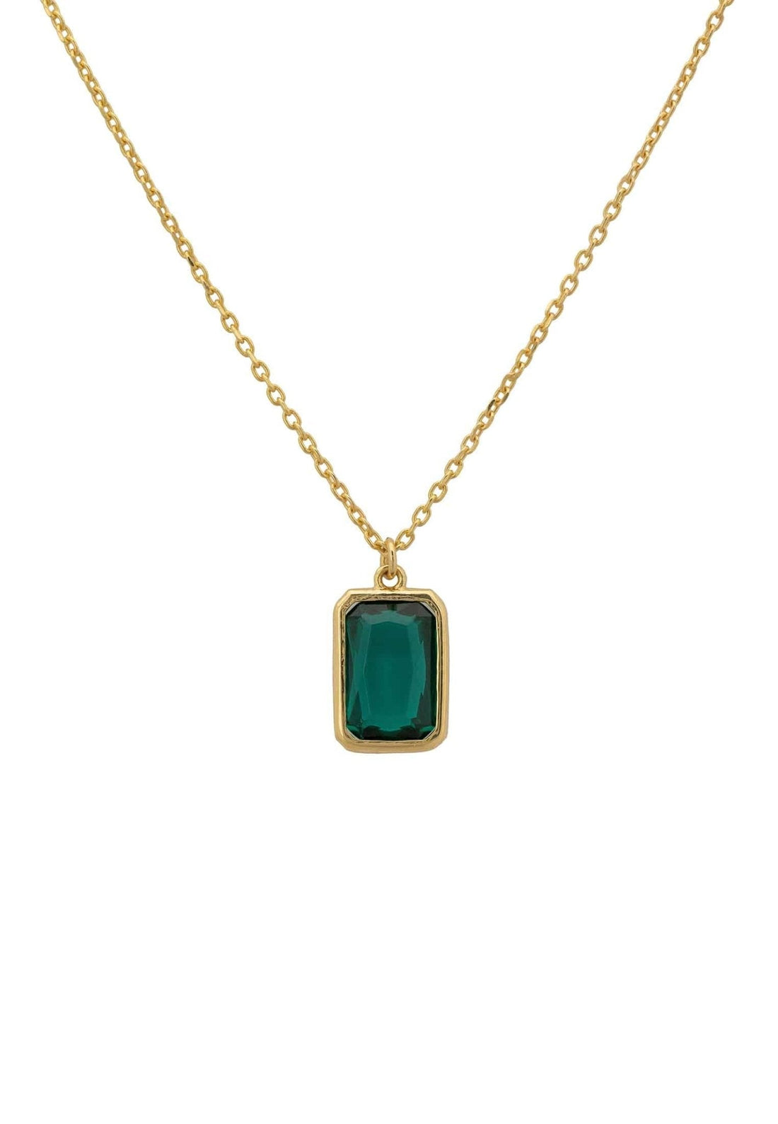 Portofino Necklace Gold Petrol Tourmaline