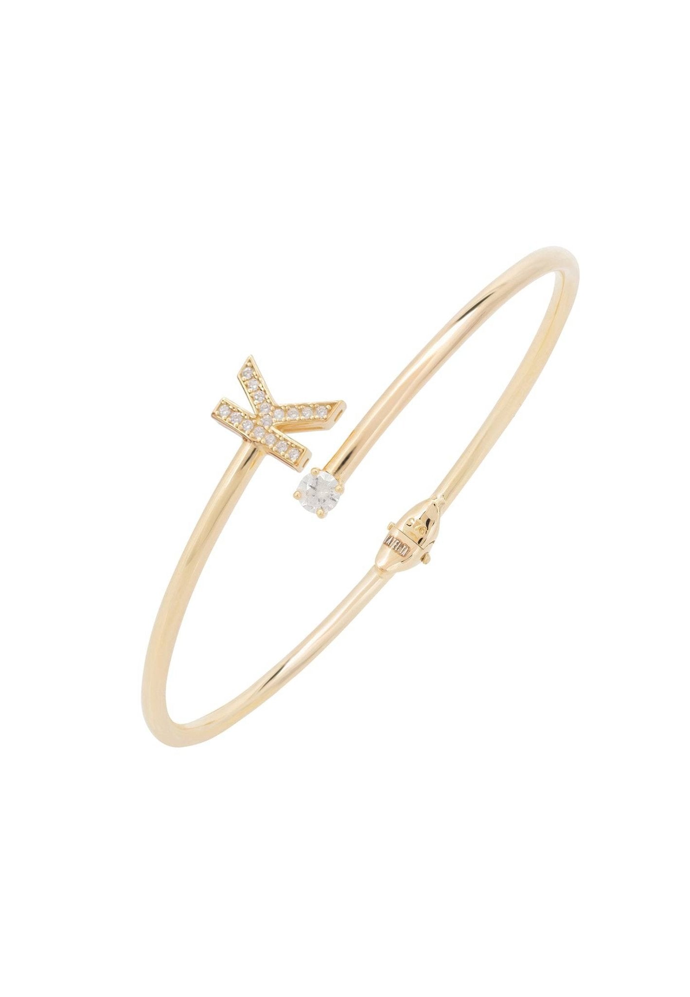 Initial Bangle Gold K