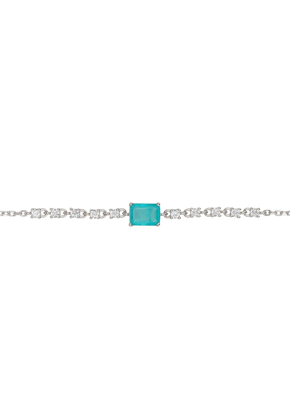 Claudia Gemstone Bracelet Silver Paraiba Tourmaline