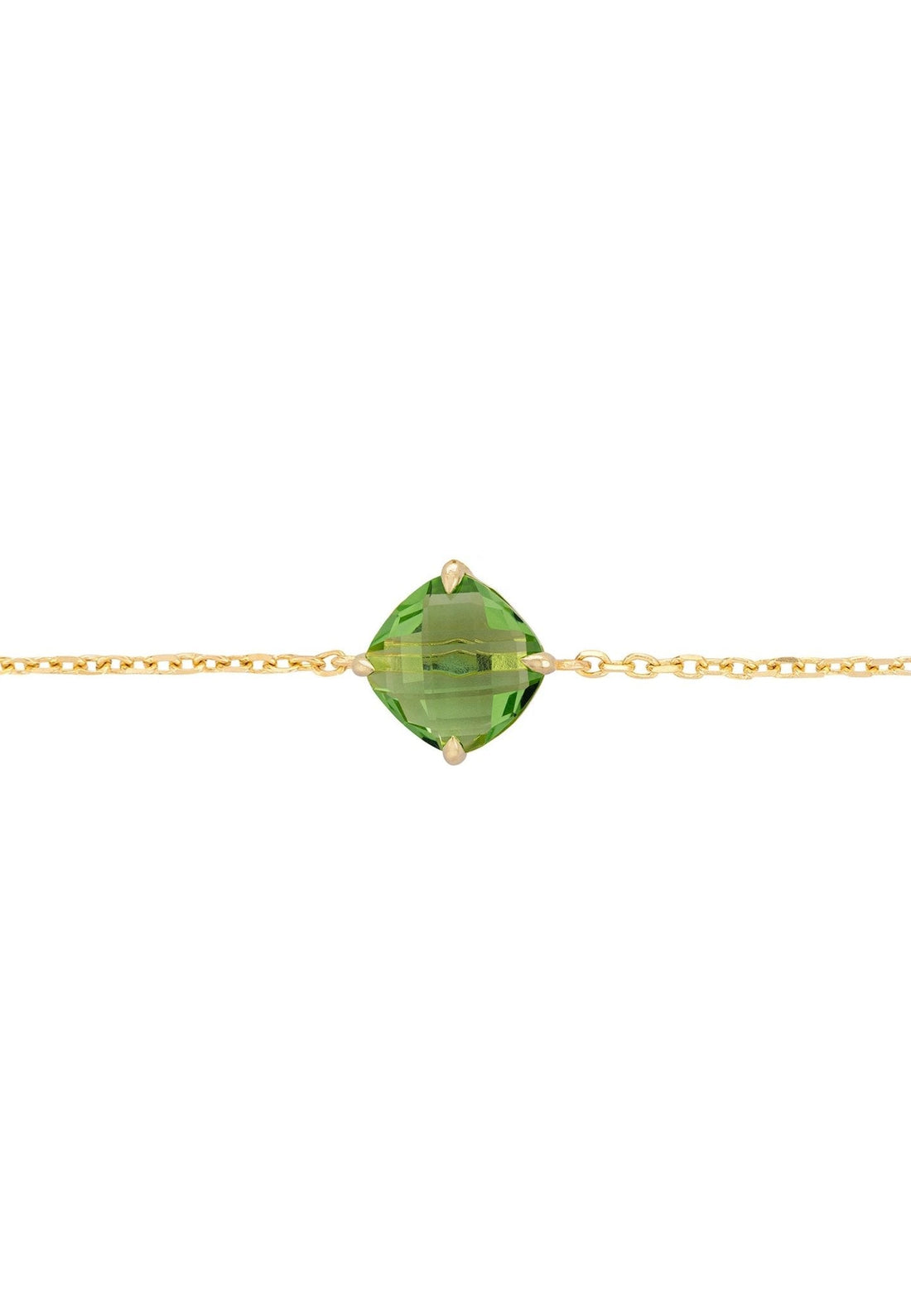 Empress Gemstone Bracelet Gold Peridot