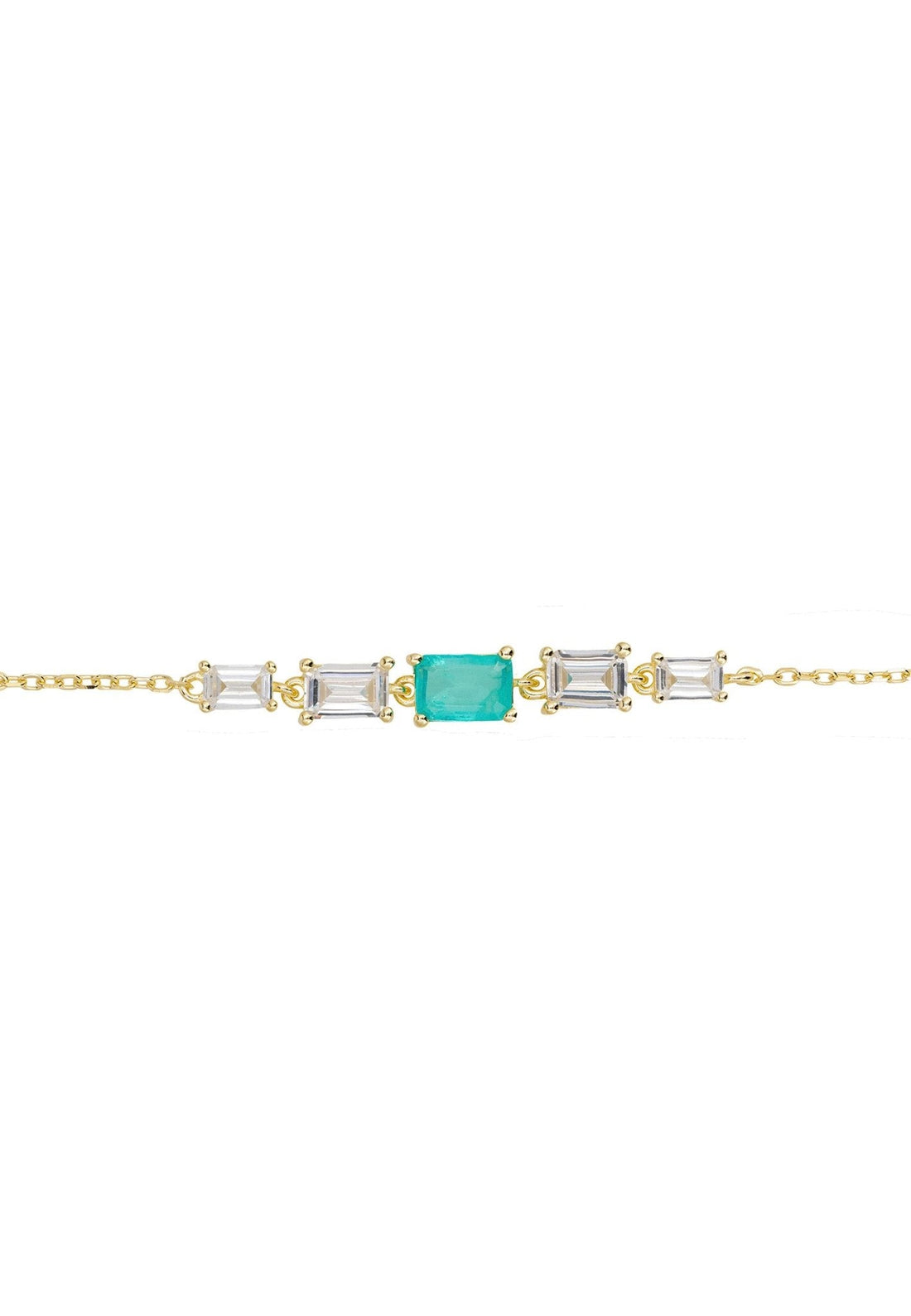 Clara Gemstone Bracelets Gold Paraiba Tourmaline