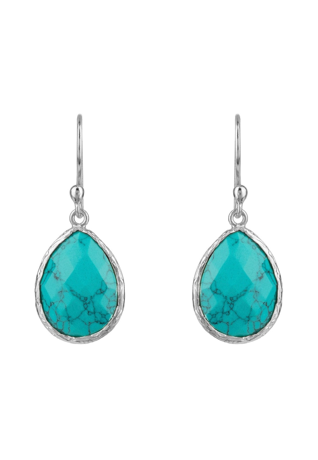 Petite Drop Earrings Arizona Turquoise Silver