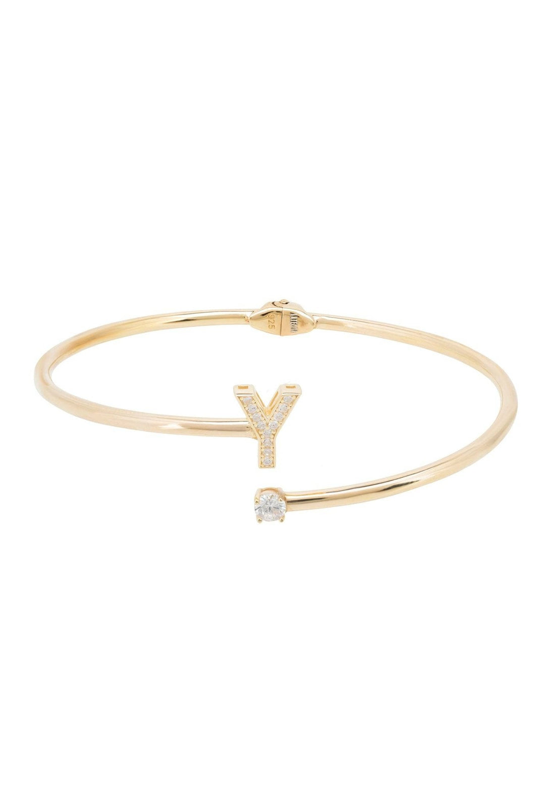 Initial Bangle Gold Y