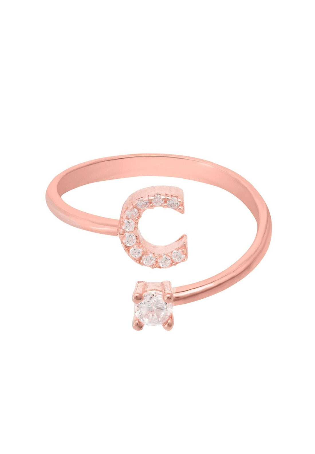 Initial Ring Rosegold C