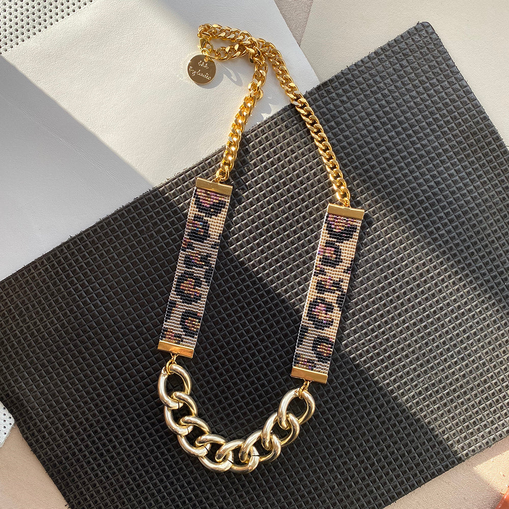 Leopard Print Priestess Necklace