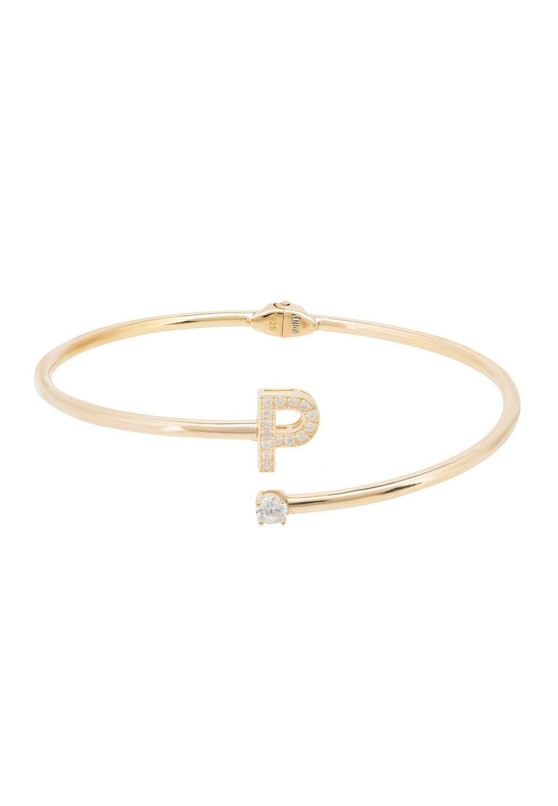 Initial Bangle Gold P