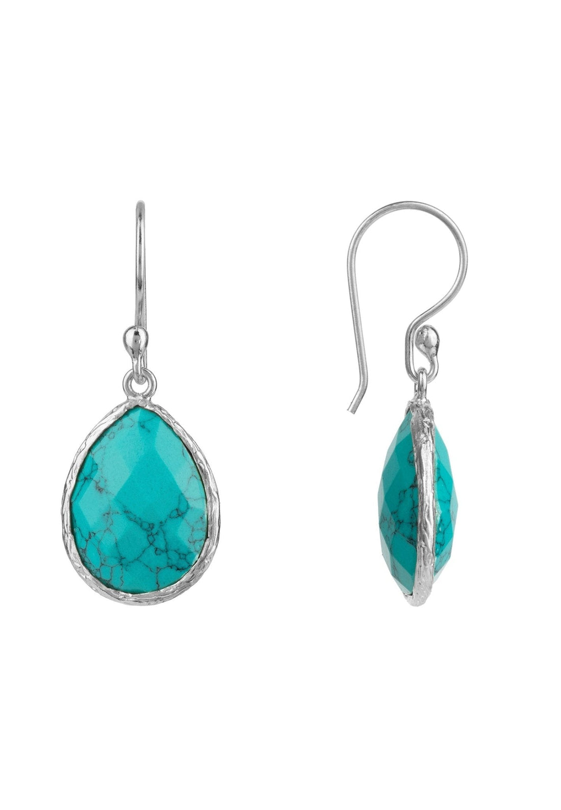 Petite Drop Earrings Arizona Turquoise Silver