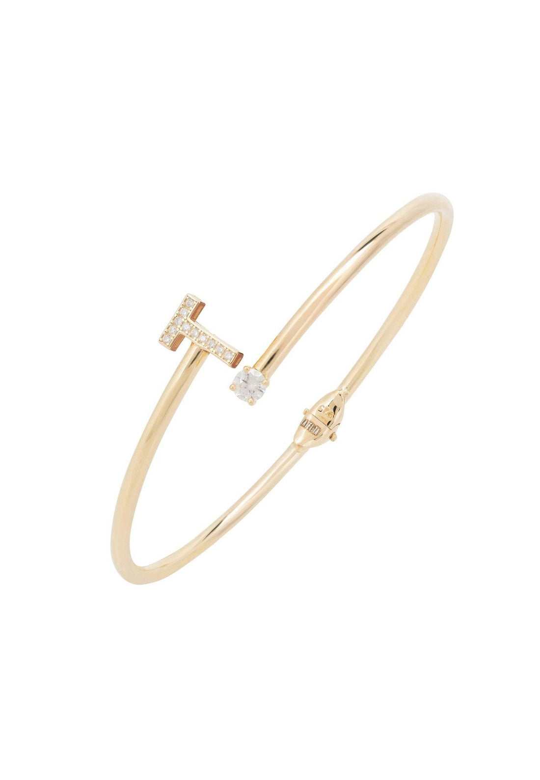 Initial Bangle Gold T