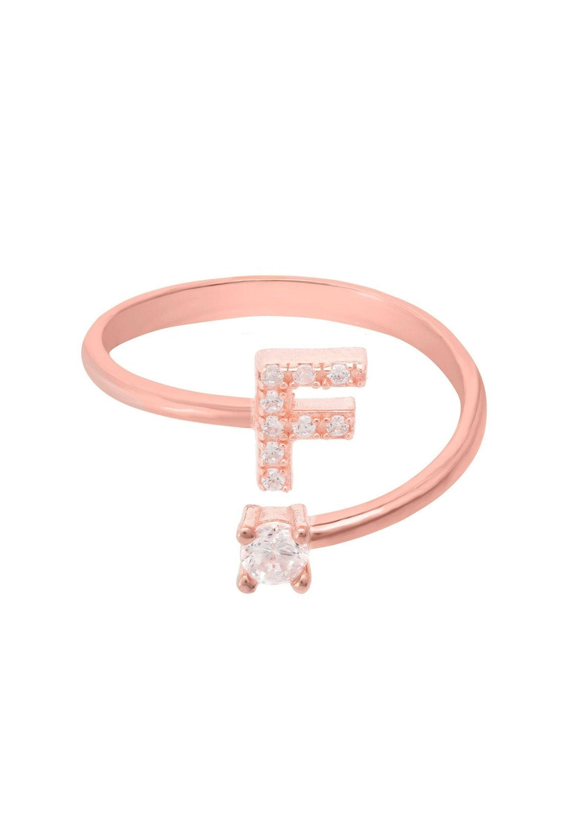 Initial Ring Rosegold F