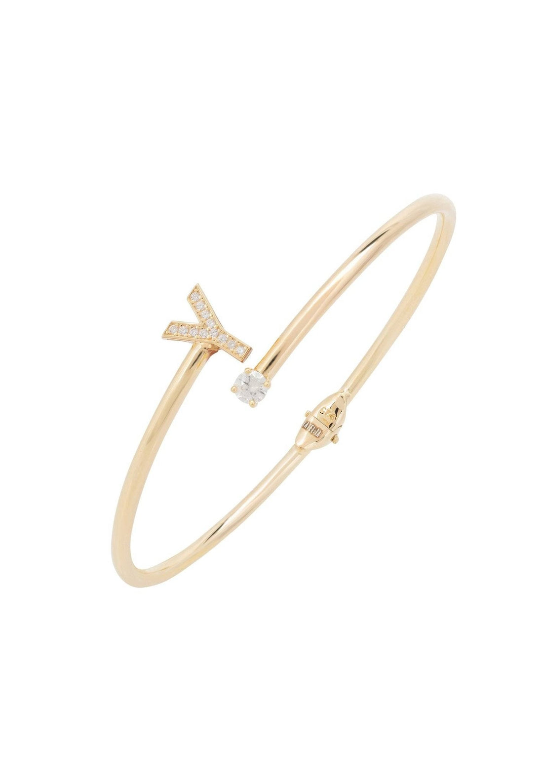 Initial Bangle Gold Y