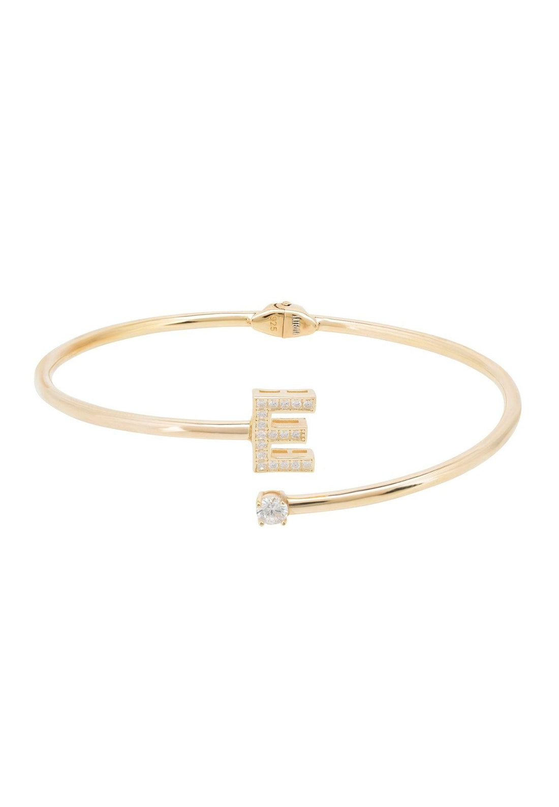 Initial Bangle Gold E