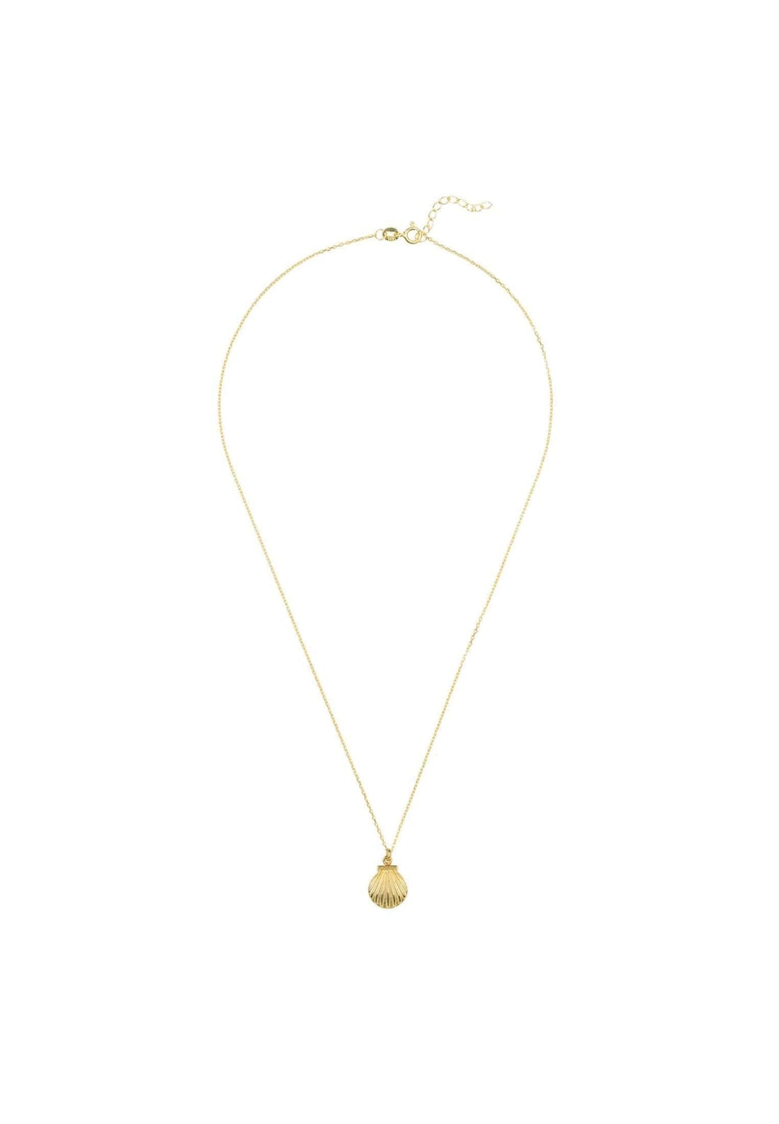 Scallop Mini Shell Necklace Gold