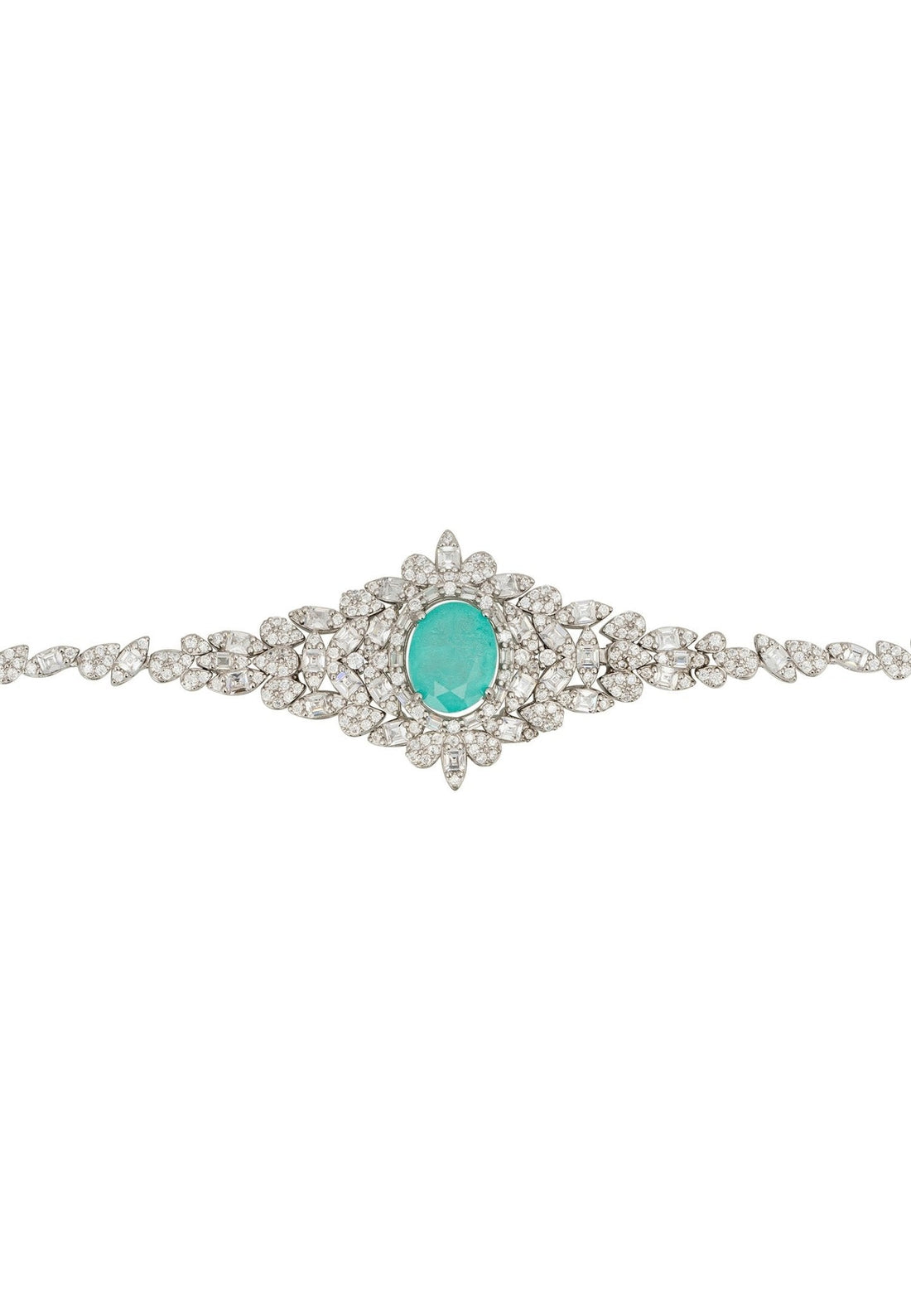 Arabesque Splendor Bracelet Paraiba Tourmaline Silver