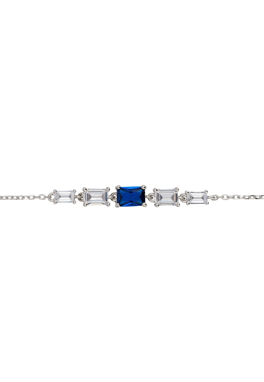 Clara Gemstone Bracelets Silver Sapphire