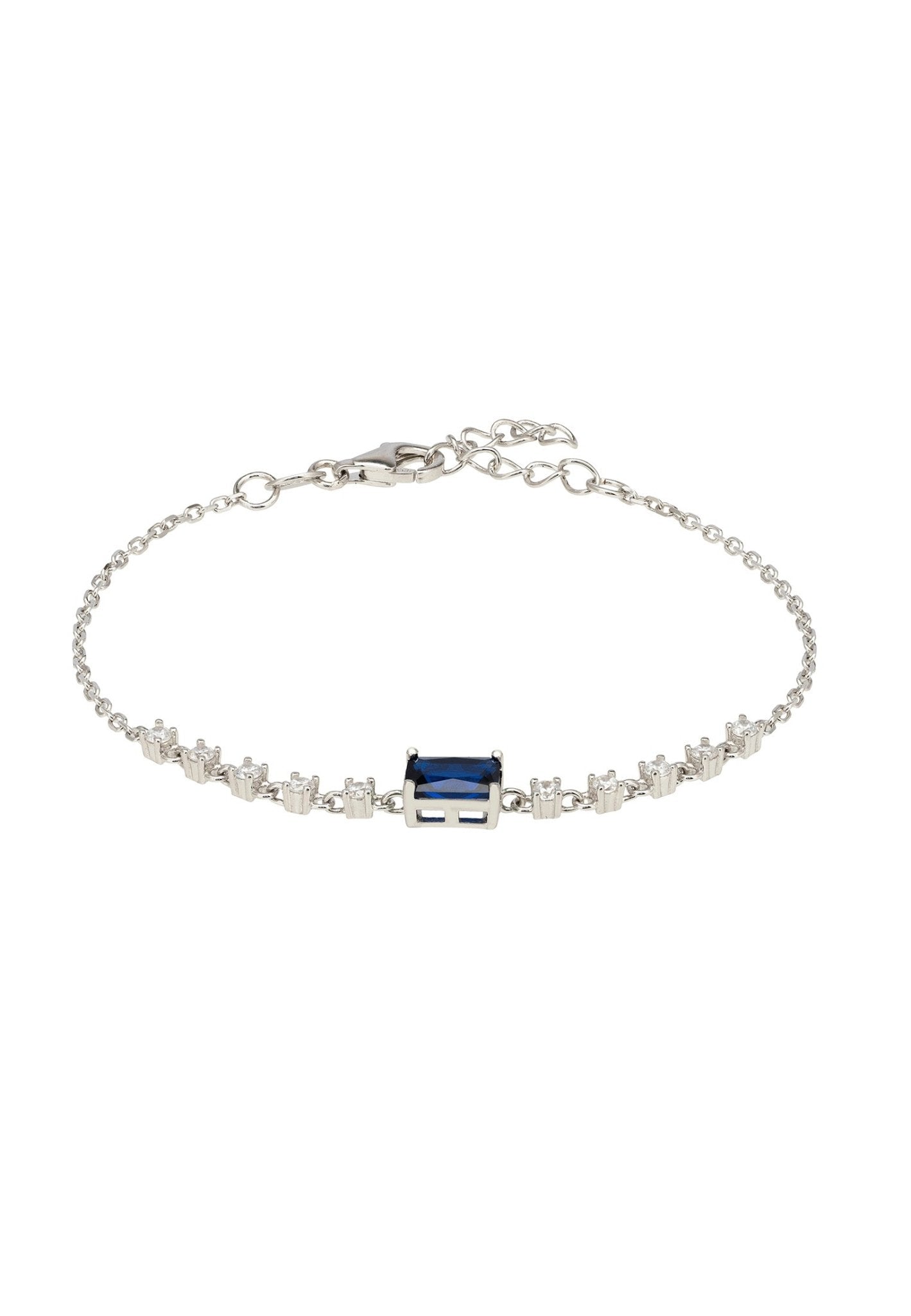 Claudia Gemstone Bracelet Silver Sapphire