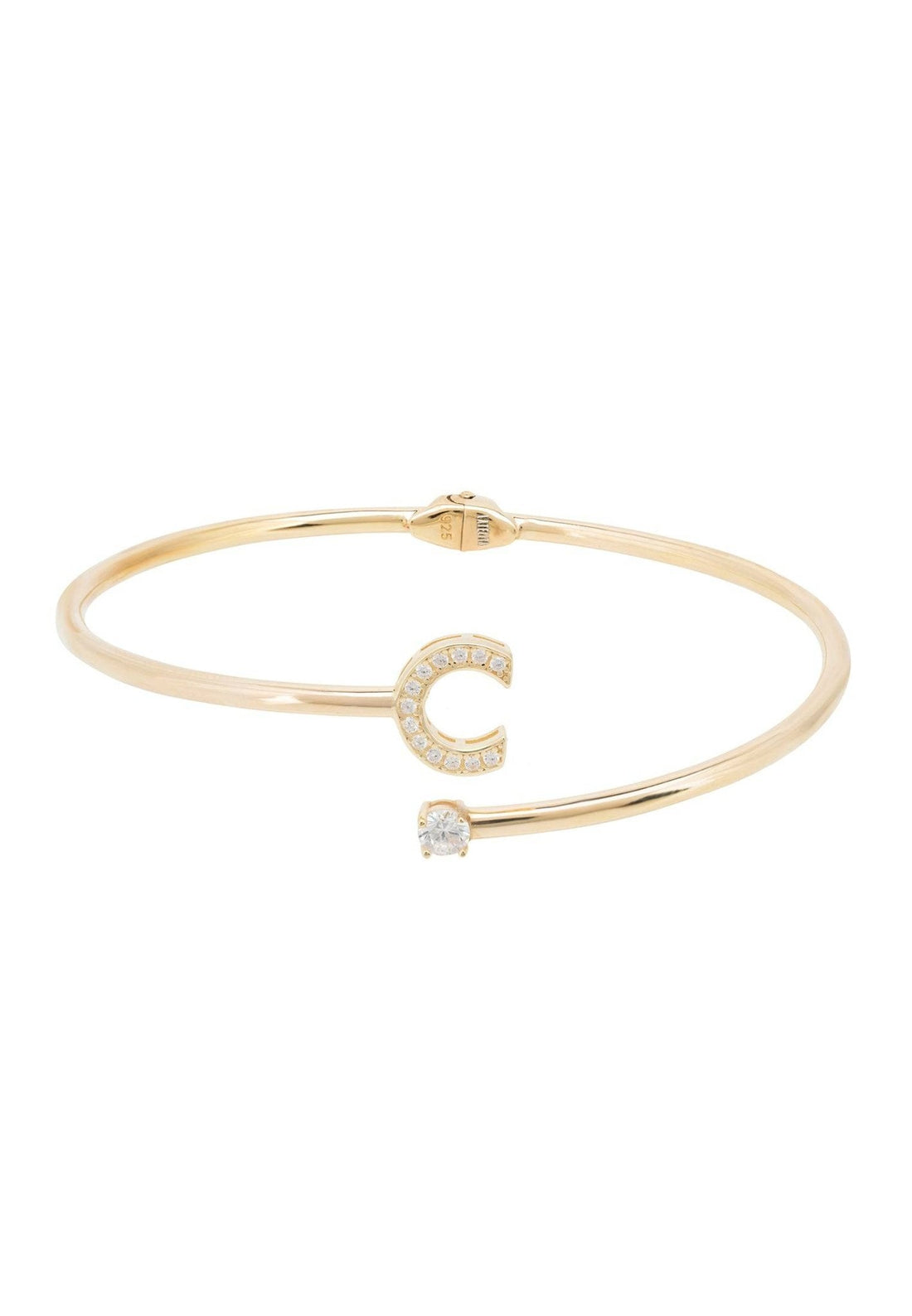 Initial Bangle Gold C