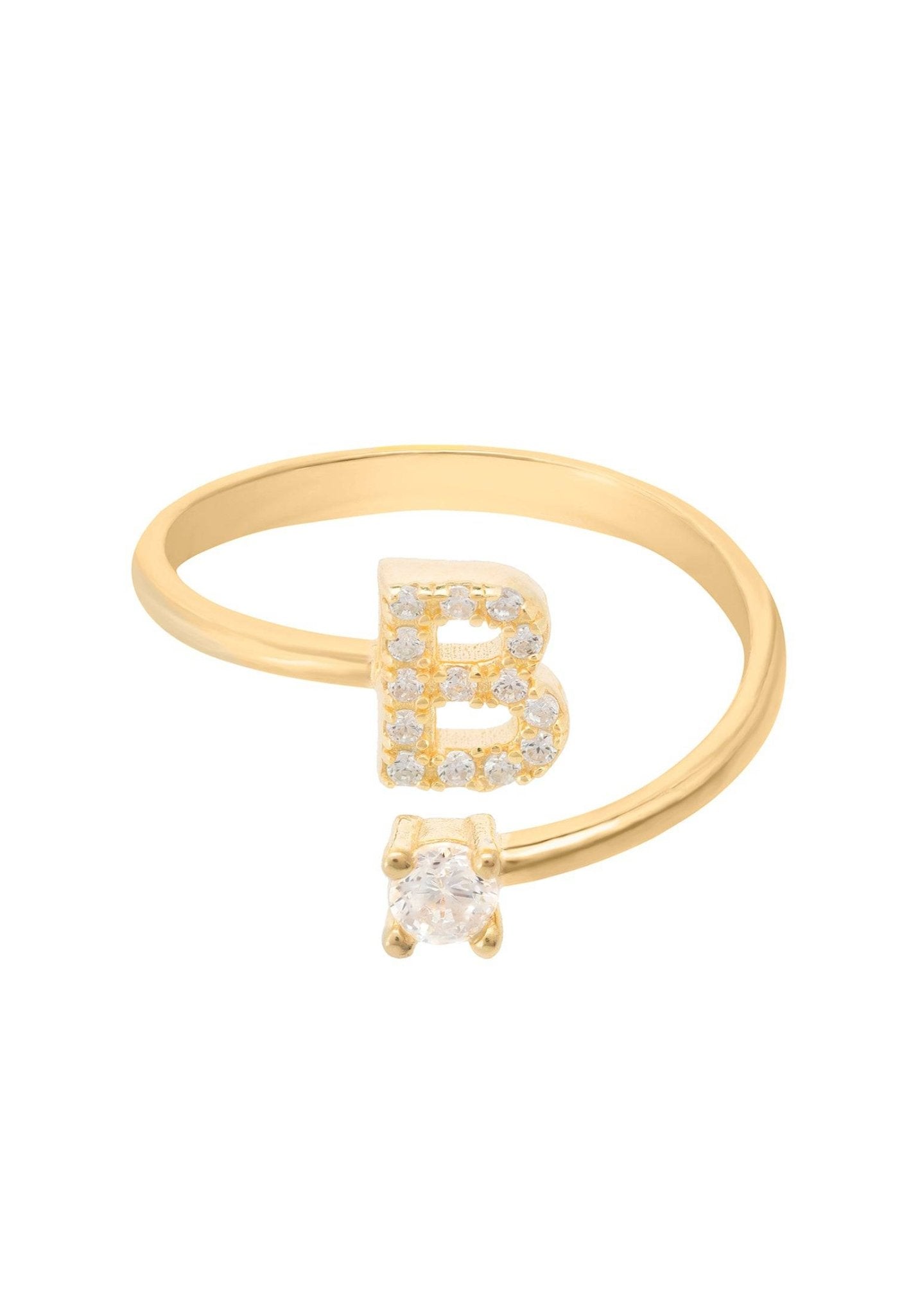 Initial Ring Gold B