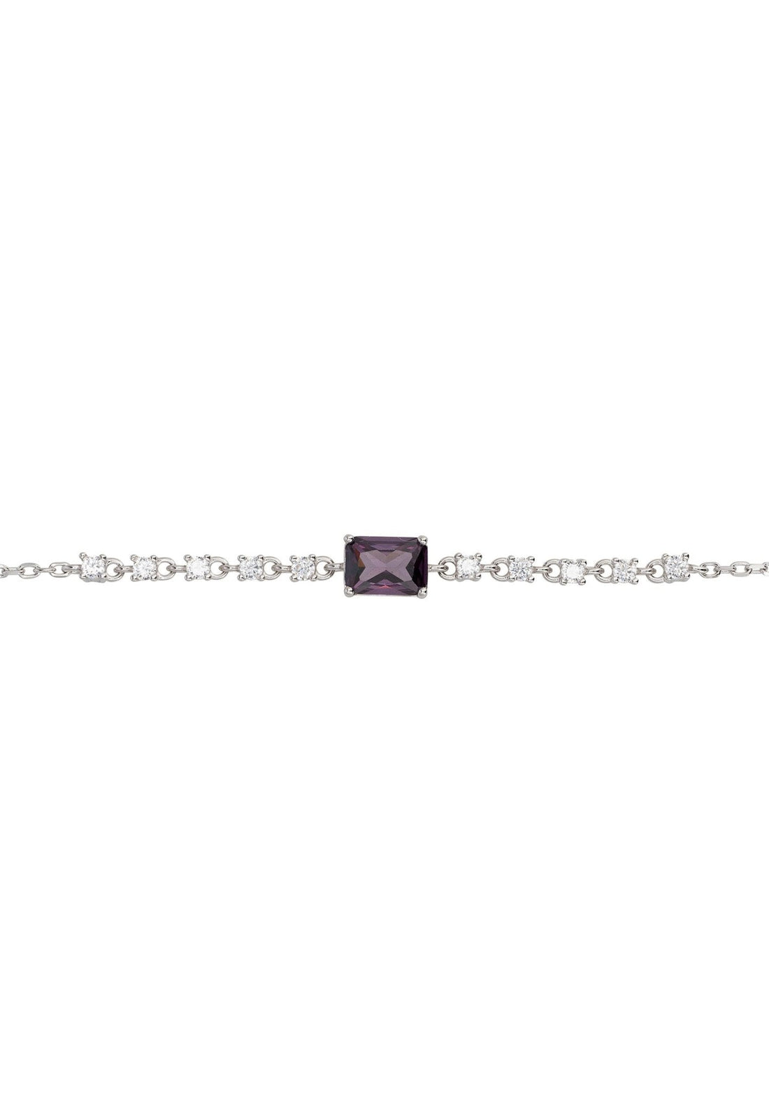 Claudia Gemstone Bracelet Silver Lilac Amethyst