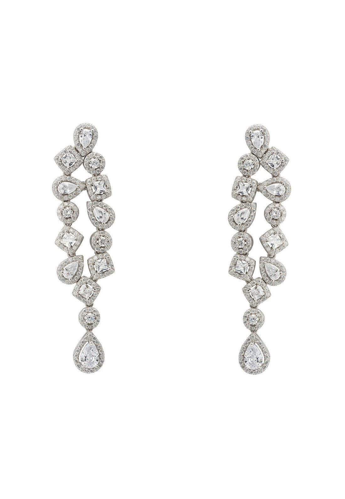 Natalia Chandelier Earrings Silver