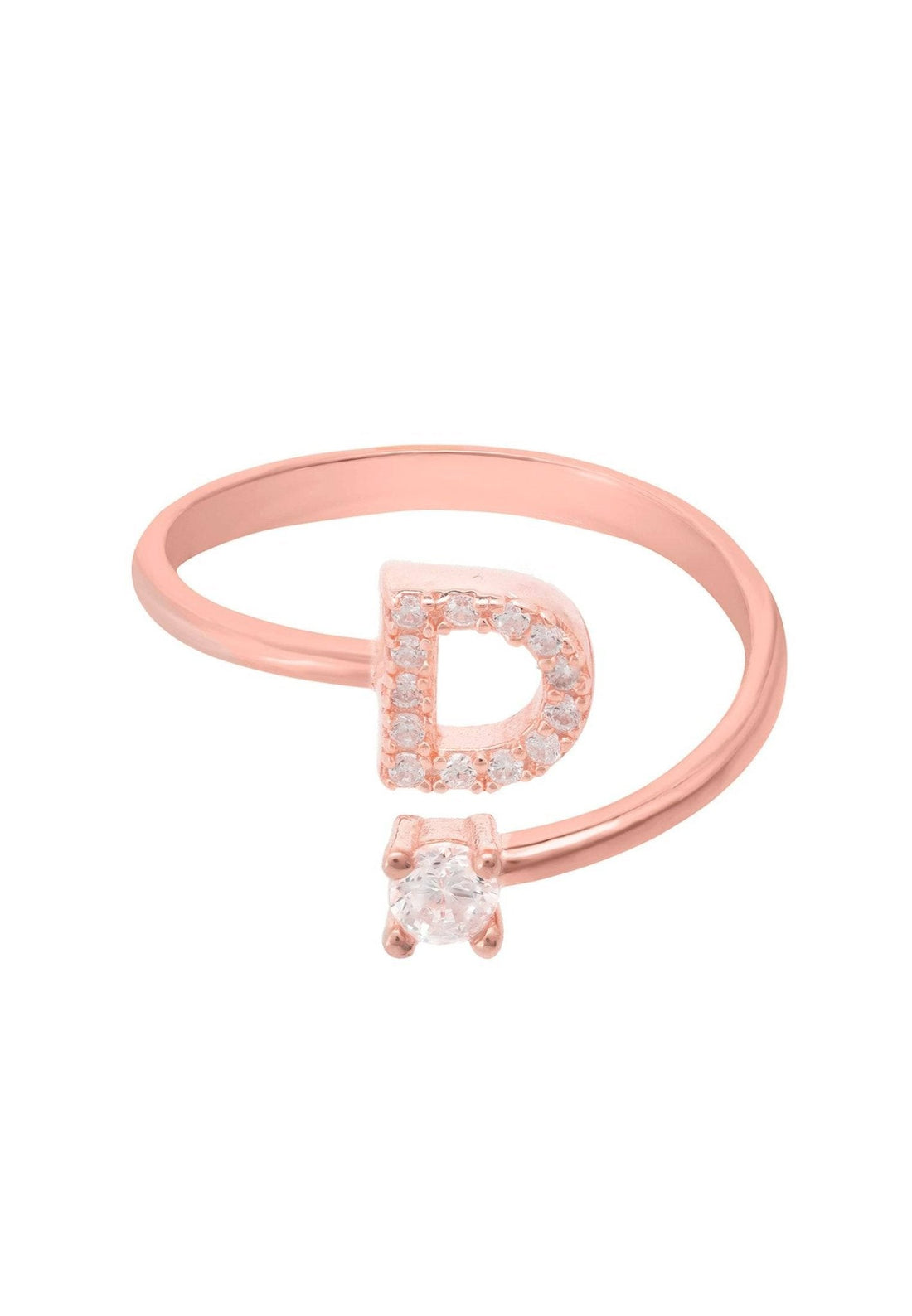 Initial Ring Rosegold D