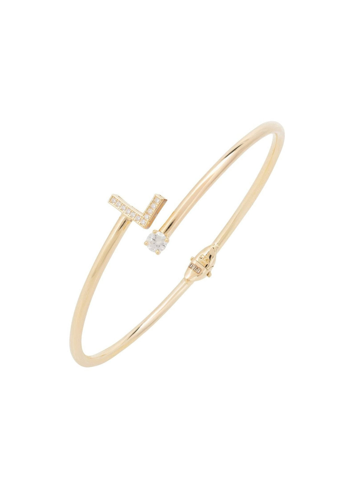 Initial Bangle Gold L