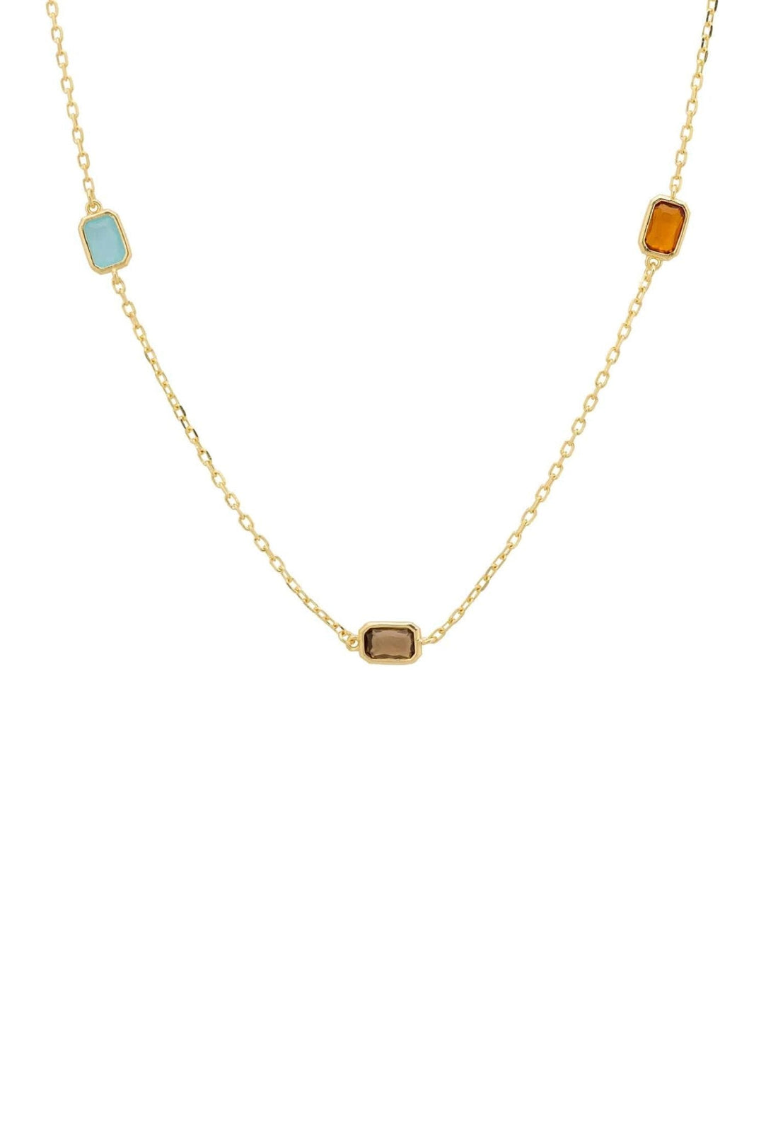 Venice Rainbow 120Cm Necklace Gold