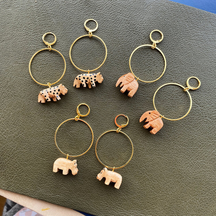 Safari Hoop Earrings