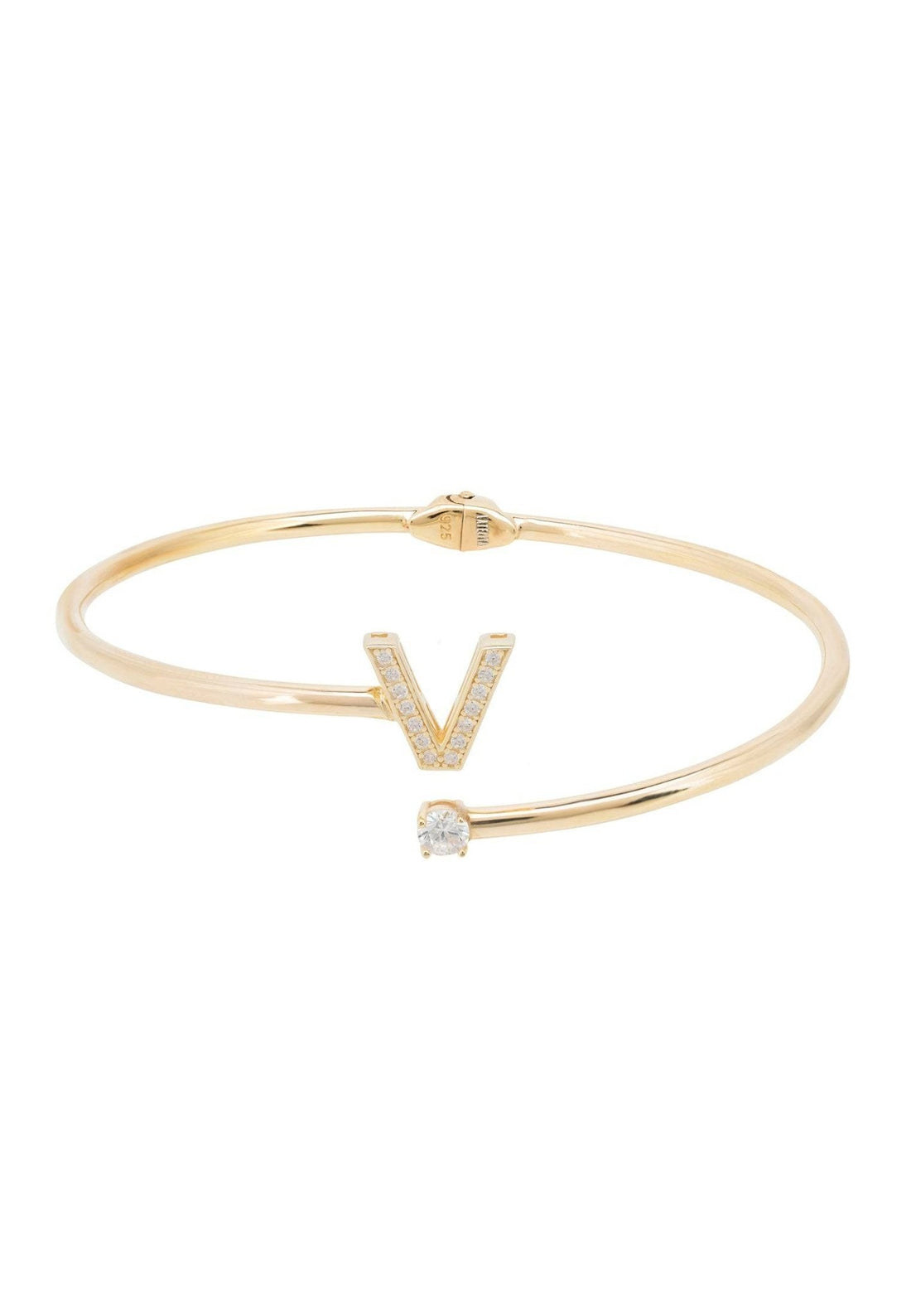 Initial Bangle Gold V