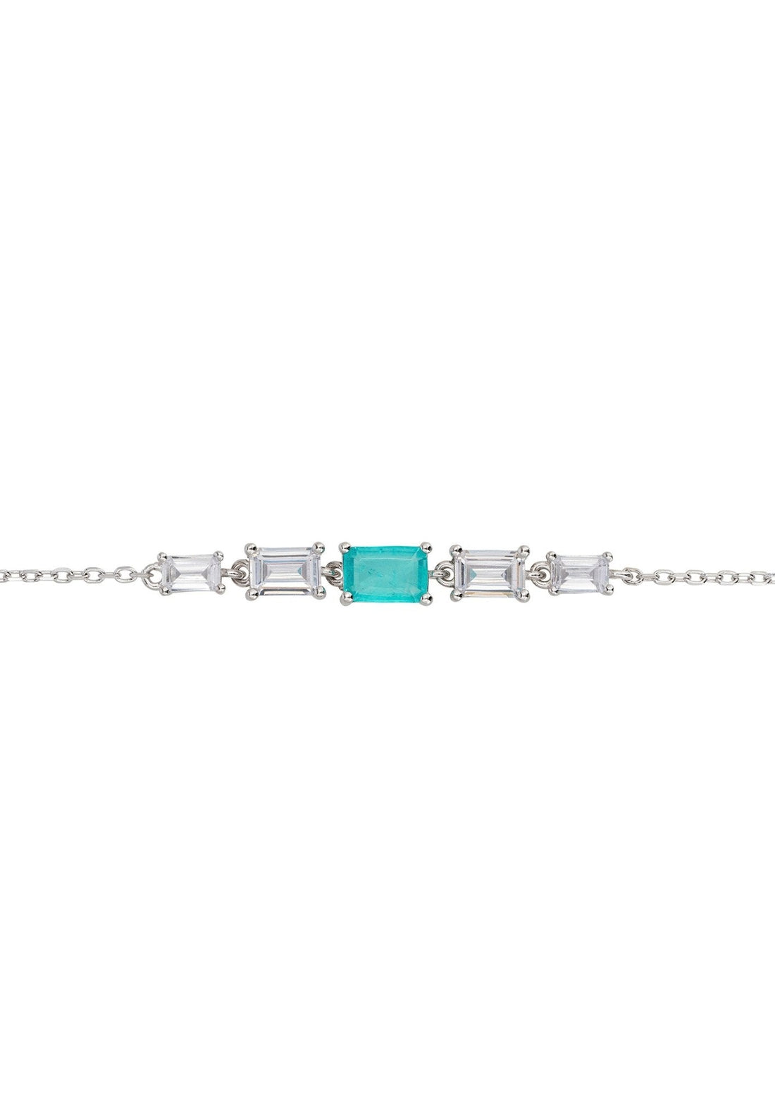 Clara Gemstone Bracelets Silver Paraiba Tourmaline